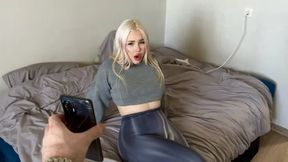 Stepmother Accidentally Sends Video to Stepson, Then Begs for His Cock