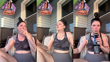 JessB allergy flare up-- sneezing in workout clothes!