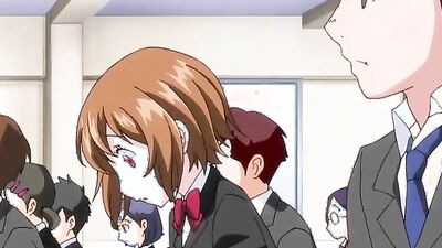 Watch this cute anime babe take a hard cock in her wet pussy and get creamed