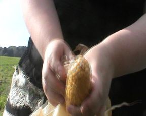 Corncub on the Car Jerking off