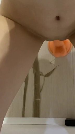 Fuck Dildo in Shower.