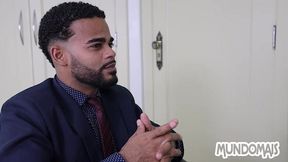fiz uma entrevista e deu meu cuzinho pro cara engravatado!
