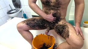 Dirty Dad Bod Slut plays with Mud