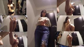 Hot milf enjoy to masturbate in fitting rooms