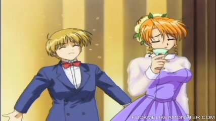 Busty anime teen gets her hairy pussy fucked