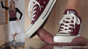 Merciless Trampling in Converse by Alina - with Cumshot Compilation (SD)