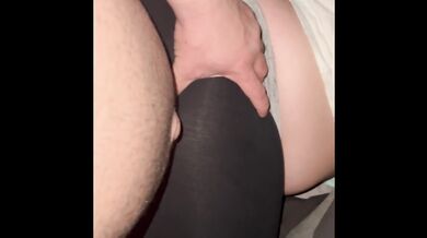 Wifey’s yoga pants split wide open stuffed full doggy style