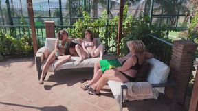 Outdoor Poolside Fucking with Katt and Lily