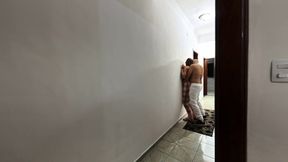 My Stepfather Has Dry-hump with Me and Masturbates Me in the Hallway.