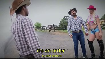 COWGIRLS GETTING DICK ON THE FARM FEATURING KATHARINE MADRID CINTIA LARA AND CIBELE PACHECO