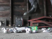 Aluminum Can Crushing In Combat Boots