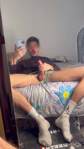 A Fan Asked Me to Cum for Him Holding My Big Balls