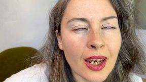 her sexy eyes roll and crossed mo2