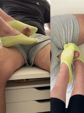Dual Angle Green Sockjob – Stroke Overload