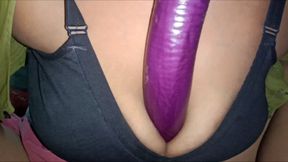 Indian Homemade Village Husband Wife Brinjal Faking Desi Vegetable Enjoy Indian Bhabhi Baigan Enjoyed Village Aunty Vegetable