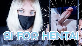 Bi For Hentai - 4K - The Goddess Clue, Bi Encouragement, Jerk Off To Hentai Cock, Anime Fantasy, Eye Contact, Light Humiliation