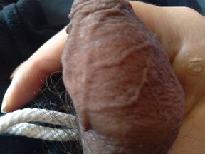 Beautiful gay man masturbates his divine cock with desire