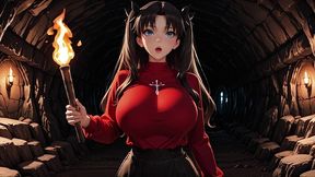 rin tohsaka - pleasure castle. anime hentai, ai generated, 3d hentai
