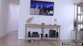 Big Boobed stepmom likes to taste her stepson's morning wood