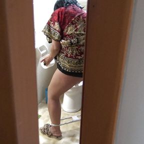 Indian stepmother caught me watching her peeing and she didn&#039;t care