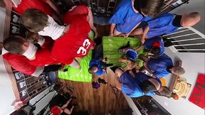 BTS 360 Camera View of Cheerleader Gangbang