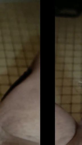 Thrilling moment from "on pole attached by the penis and PA before the deep dive of a steel bar until cum"