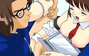 Teen hentai maid gets drilled