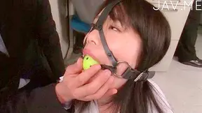 Bound Office Lady Gagged Pleasured – Steamy Japanese Bondage Scene
