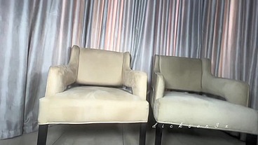 WOW that's a lot of ebony mature BBW pounding him from the top of couch