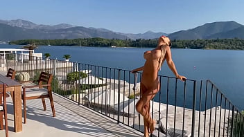 Gorgeous Monika Fox Swims Naked In Pool In Beautiful Place