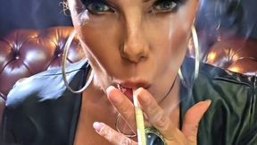 Custom - Inhaled through the mouth and exhaled through the mouth - Eye Contact - Virginia Slims 120s *