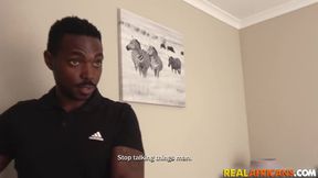 Cheating African Babe Gets Busted while Fucking Stepcousin