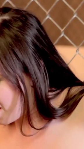 Jaw-dropping moment from &quot;Skinny redhead trembles as her cunt is stimulated the right way against a fence&quot;