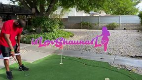 shauna & kendra let savvy deep stroke them on the golf corse