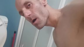 I Piss and Prepare to Visit the Public Restroom All Night. Already I Taste and Become Extremely Excited