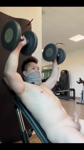 Mastarbating in the Gym