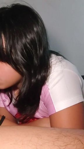 Unforgettable moment from &quot;Night blowjob with this skinny&quot;