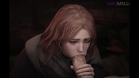 Melina deepthroat big cook (Elden Ring porn)