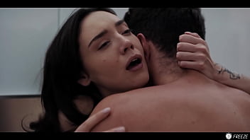 Pick Me Girl - Cute Brunette Freeze Fucked and Swallowing Cum