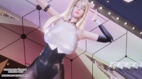 MMD CHUNG HA - STRESS - Ahri Sexy Kpop Dance League of Legends Hentai Uncensored 4K 60FPS