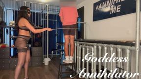 Caning a pathetic loser