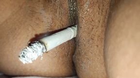Rajasthani Neha Pussy of the Smokes Cigarette and Gets Fingers Inserted in Her Pussy