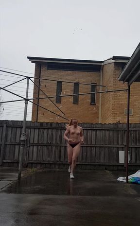 Getting Nude Outside Doing Some Cardio I Hope My Neighbors Don't See