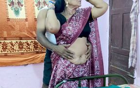 Desi Stepmom's Navel Seduction & Raw Passionate Overflowing Creampie