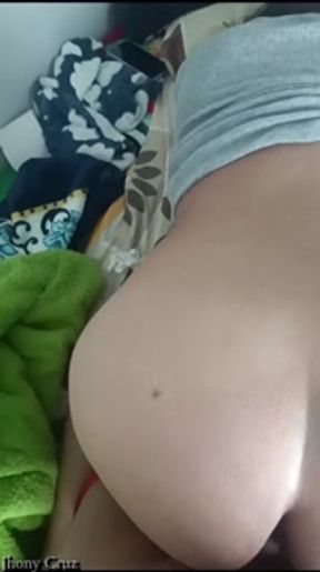 Best big ass neighbor fucks and swallows cum when husband goes on trip!