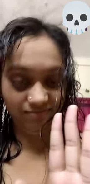 Inocent girl nude leak by own cousin brother because she refused to fuck with her