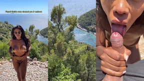boquete bem gostoso em uma estrada deserta da croacia