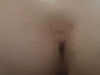 Chunky doxy shows off anal opening