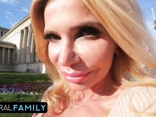 Golden-haired mother I'd like to fuck Seduces Stepson For Secret Babysitting Sex!