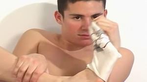 FootFriends.com - Sean wearing socks enjoys hard nailining